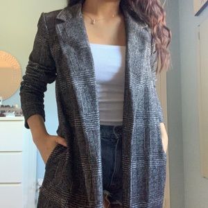 Forever 21 Potter’s Pot Checkered Plaid Coat